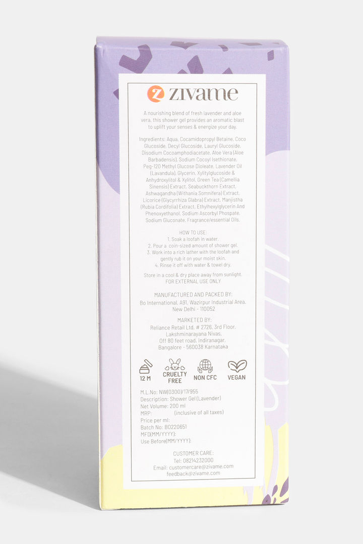Zivame Lavender Lush Shower Gel - 200ml — image 5